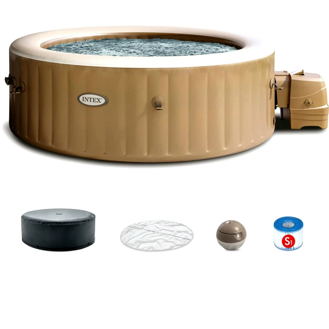 2026 2026 Intex PureSpa Bubble Massage 120-Düsen Aufblasbarer Whirlpool Spa-Set