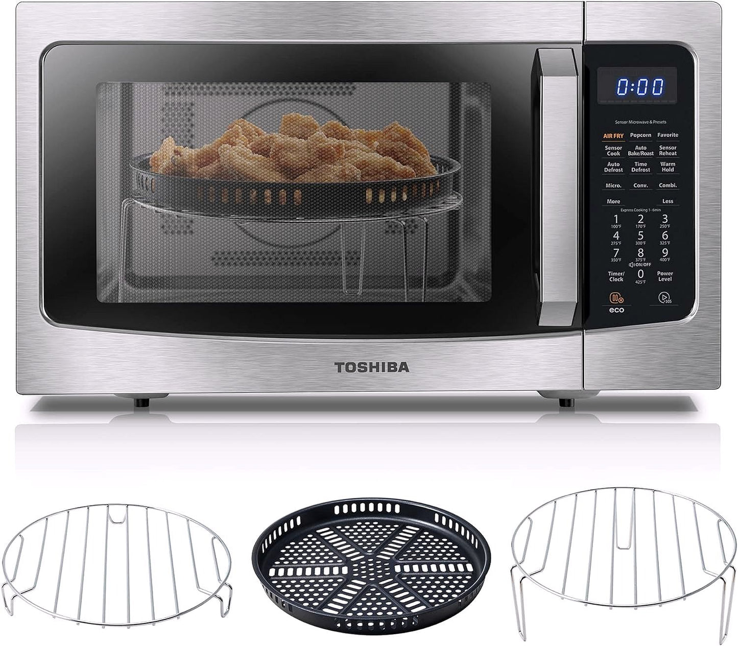 2026 TOSHIBA 4-in-1 ML-EC42P(SS) Mikrowellenofen für die Arbeitsplatte
