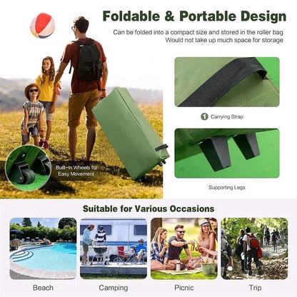 2026 5-in-1 Zelt-Campingbett für 2 Personen – Tragbares Outdoor-Tent-Combo mit Luftmatratze, Schlafsäcken & Sonnenschutz