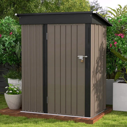 2026 Patiowell Outdoor-Gerätehaus 5 × 3 FT für Garten, Terrasse und Rasen