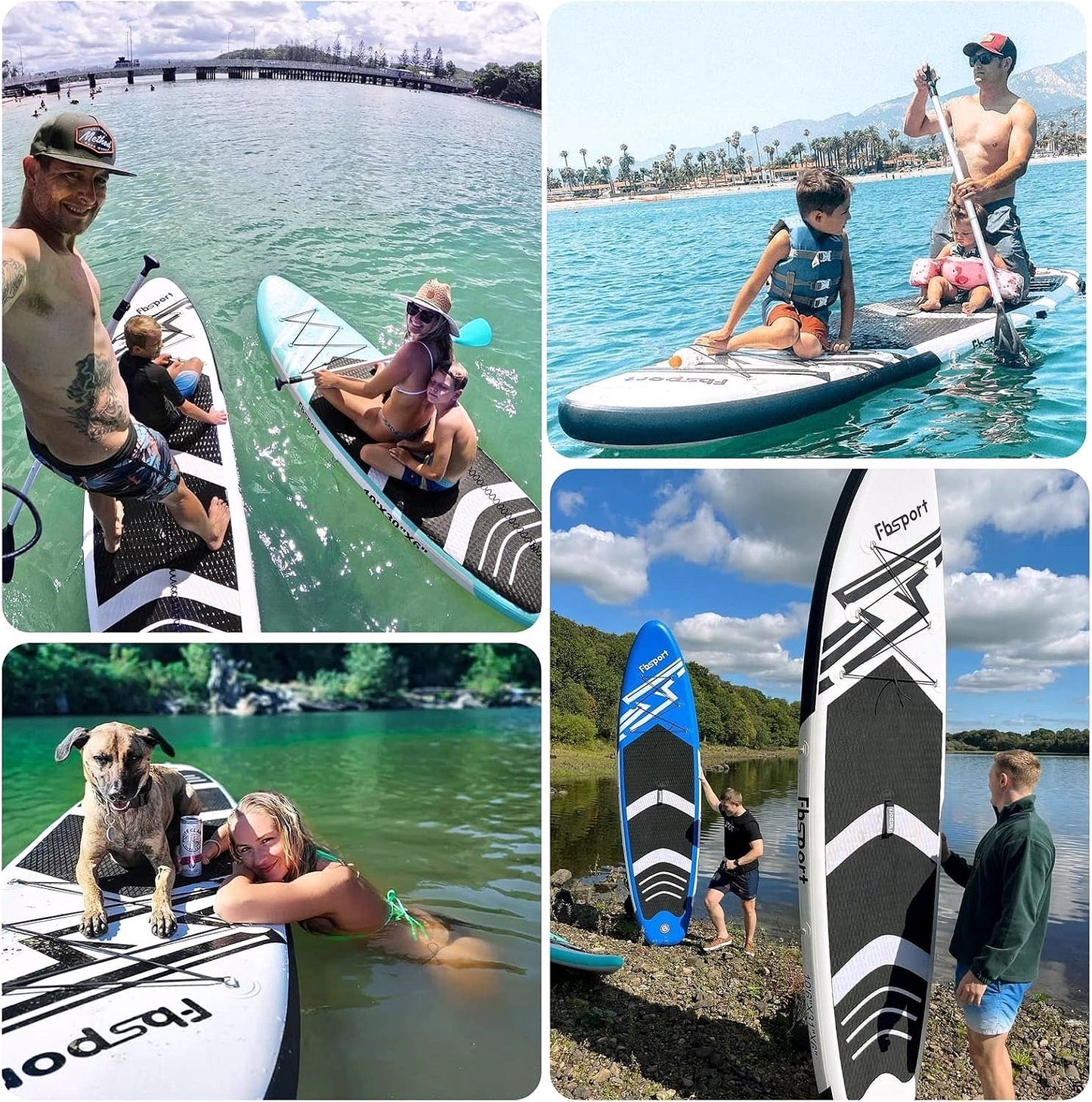 2026 Premium Stand Up Paddle Board, Yoga Board with Durable SUP Accessories & Carry Bag | Wide Stance, Surf Control, Non-Slip Deck, Leash, Paddle and Pump for Youth & Adult