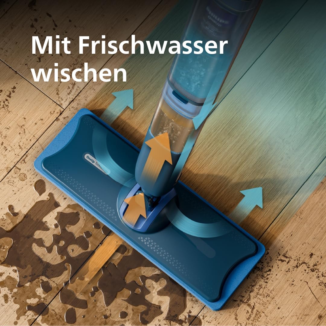 2026 Philips OneUp Elektrowischer (5000er Serie, 2 Feuchtigkeitseinstellungen)