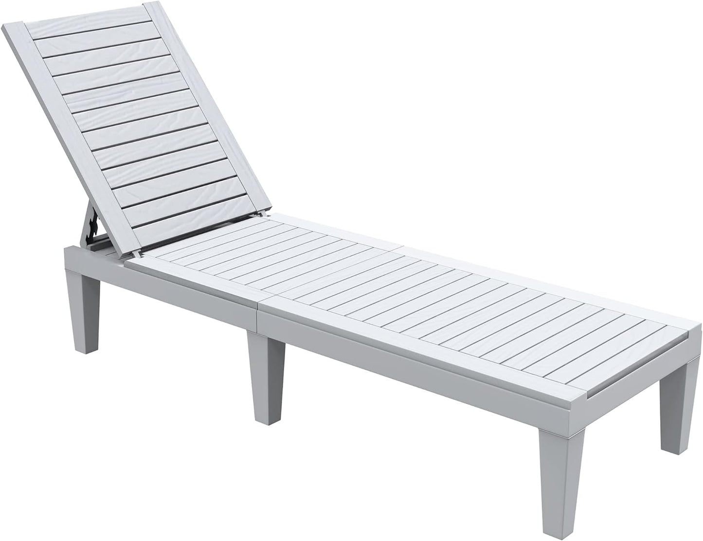 2026 Chaiselongue-Stühle für den Außenbereich, 4er-Set mit verstellbarer Rückenlehne, stabile Liegen für Terrasse und Poolrand, einfache Montage, wasserdicht und leicht mit einer Tragfähigkeit von 120 kg, schwarz