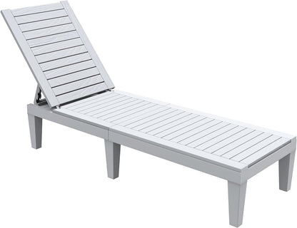 2026 Chaiselongue-Stühle für den Außenbereich, 4er-Set mit verstellbarer Rückenlehne, stabile Liegen für Terrasse und Poolrand, einfache Montage, wasserdicht und leicht mit einer Tragfähigkeit von 120 kg, schwarz