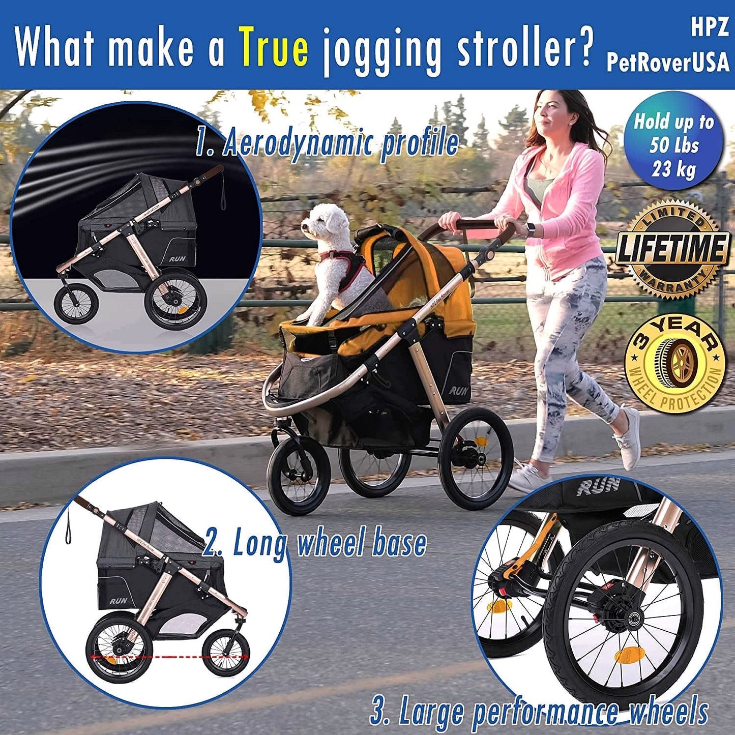 2026 Jogging-Sport-Tierbuggy mit Komfort-Gummirädern / Reißverschlusslosem Einstieg / Einhand-Schnellfaltung / Aluminiumrahmen für kleine & mittelgroße Hunde, Katzen und Haustiere (Grün Camouflage)