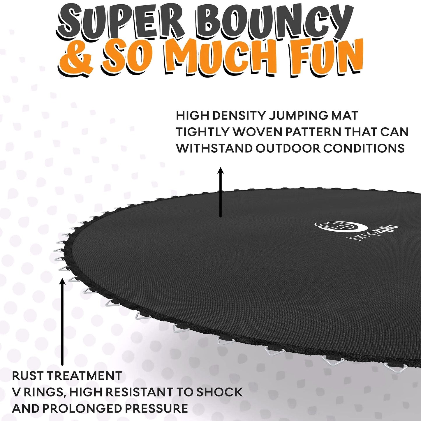 2026 JUMPZYLLA Outdoor-Trampolin mit Sicherheitsnetz für Kinder – 8 FT