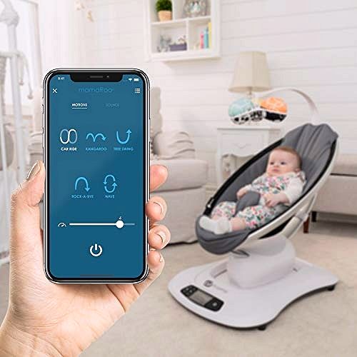 2026 4moms mamaRoo 4 Multi-Motion™ Babywippe – Bluetooth Baby Swing mit 5 einzigartigen Bewegungen