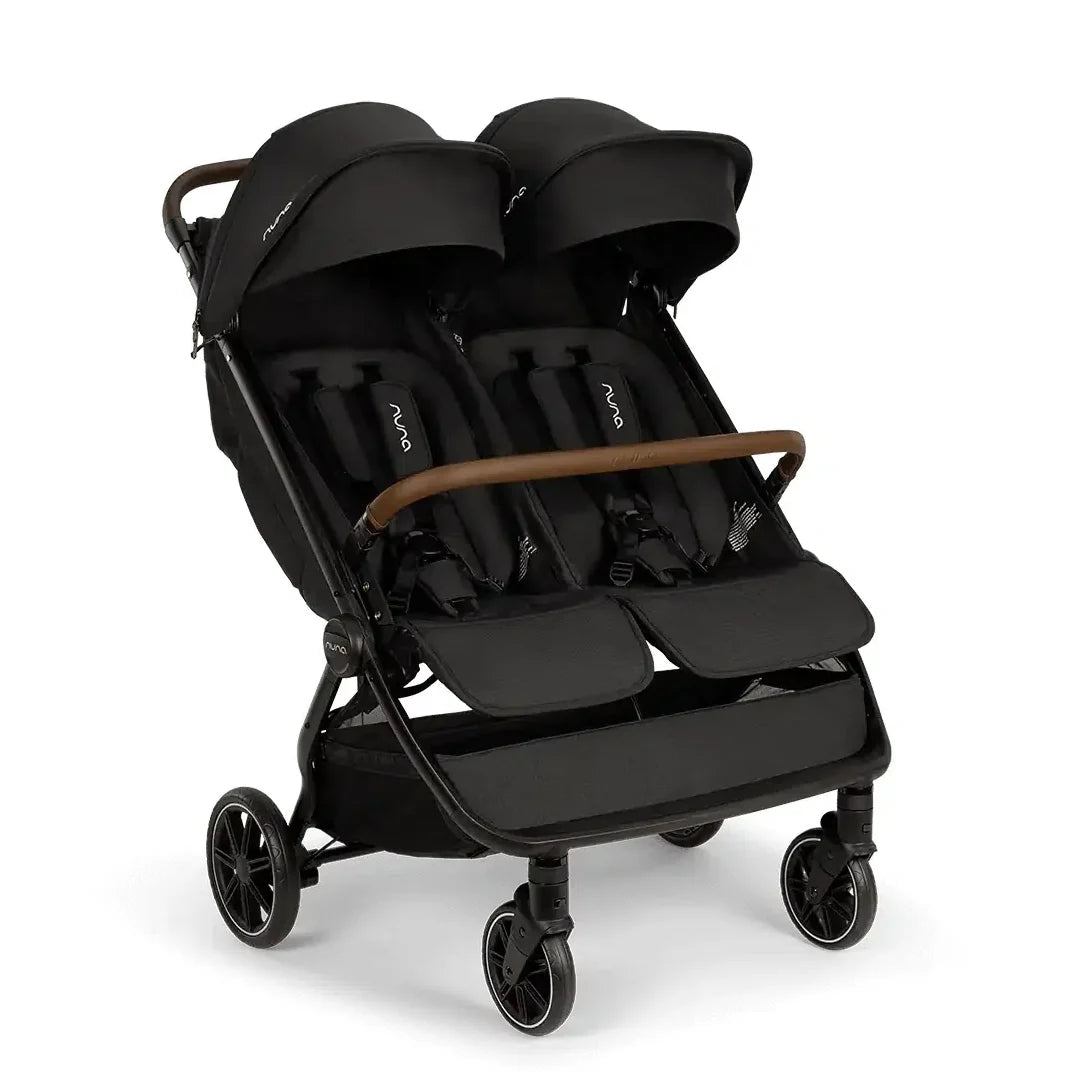 2026 2026 Nuna TRVL dubl Geschwisterwagen – Caviar | Leichter Doppelkinderwagen ab Geburt, kompatibel mit PIPA™ Babyschalen