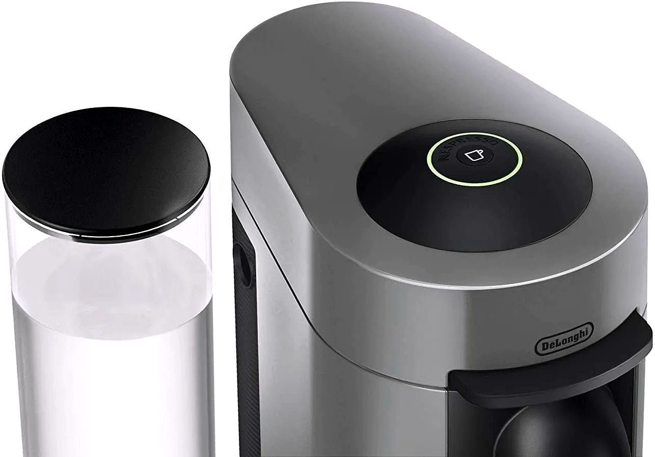 2026 Nespresso Vertuo Plus Kaffee- und Espressomaschine von De'Longhi, Grau, mit Aeroccino Milchaufschäumer