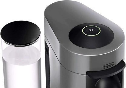 2026 Nespresso Vertuo Plus Kaffee- und Espressomaschine von De'Longhi, Grau, mit Aeroccino Milchaufschäumer
