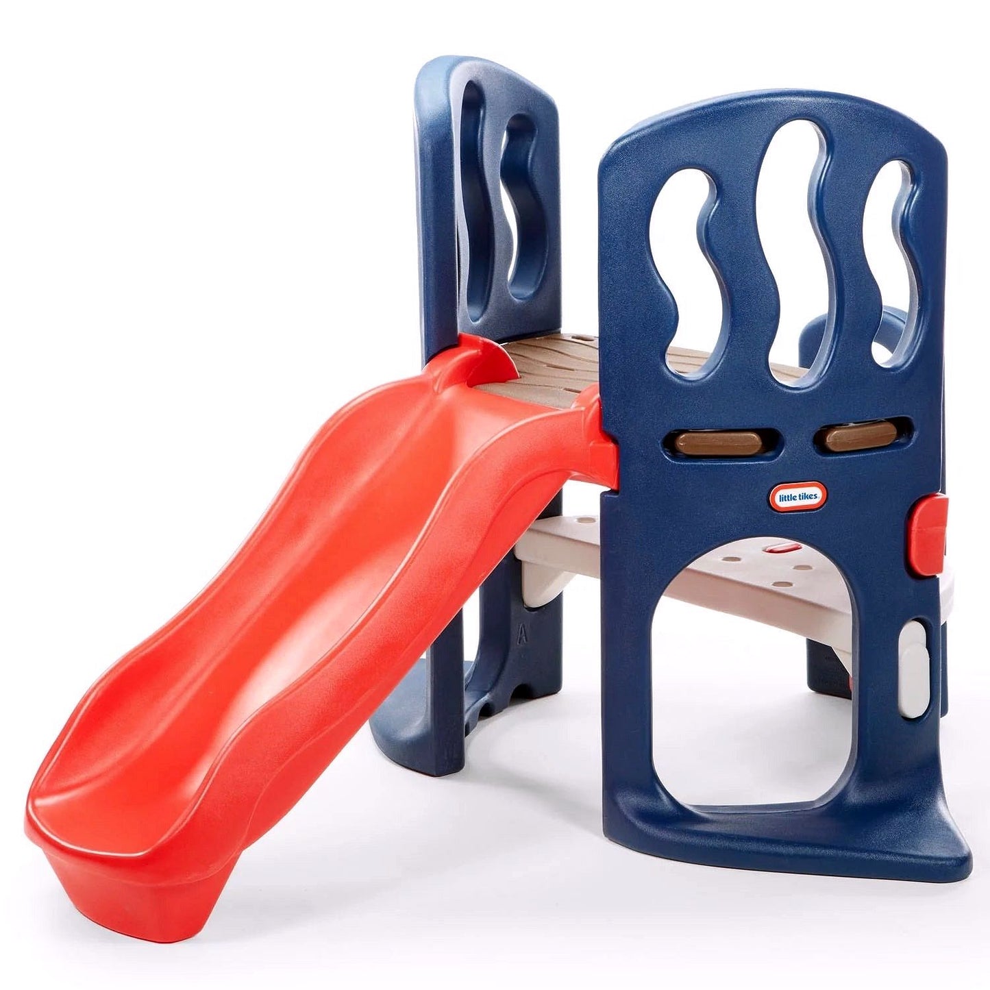 2026 Little Tikes Hide & Slide Kletterspielzeug – Blau & Rot Kletter- und Rutschspielzeug für Kinder von 2 bis 6 Jahren