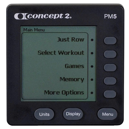 2026 Concept2 Model D Indoor-Rudergerät mit PM5 Display (Light) – Grau