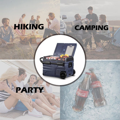 2026 12 Volt 37 Qt. Tragbarer Autokühlschrank, Autogefrierschrank für Outdoor, Camping, Reisen, Wohnmobil, APP-Steuerung