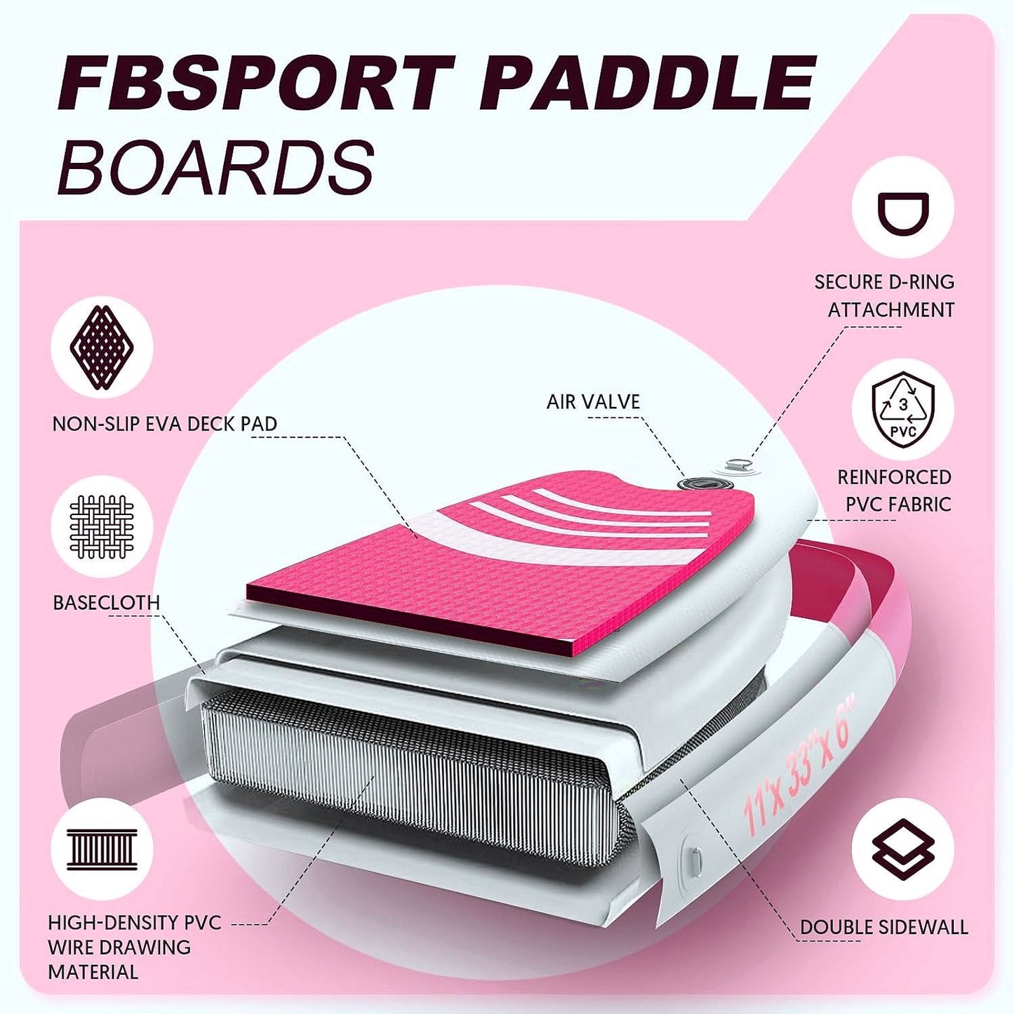 2026 Premium Stand Up Paddle Board, Yoga Board with Durable SUP Accessories & Carry Bag | Wide Stance, Surf Control, Non-Slip Deck, Leash, Paddle and Pump for Youth & Adult