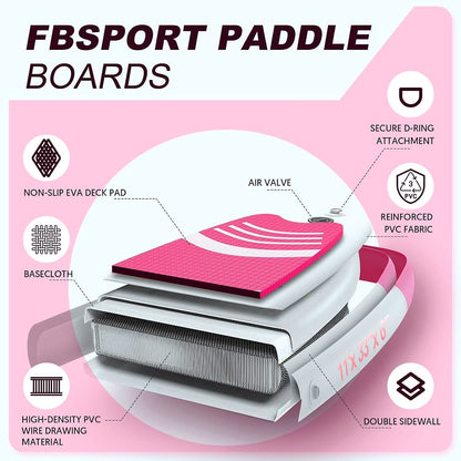 2026 Premium Stand Up Paddle Board, Yoga Board with Durable SUP Accessories & Carry Bag | Wide Stance, Surf Control, Non-Slip Deck, Leash, Paddle and Pump for Youth & Adult