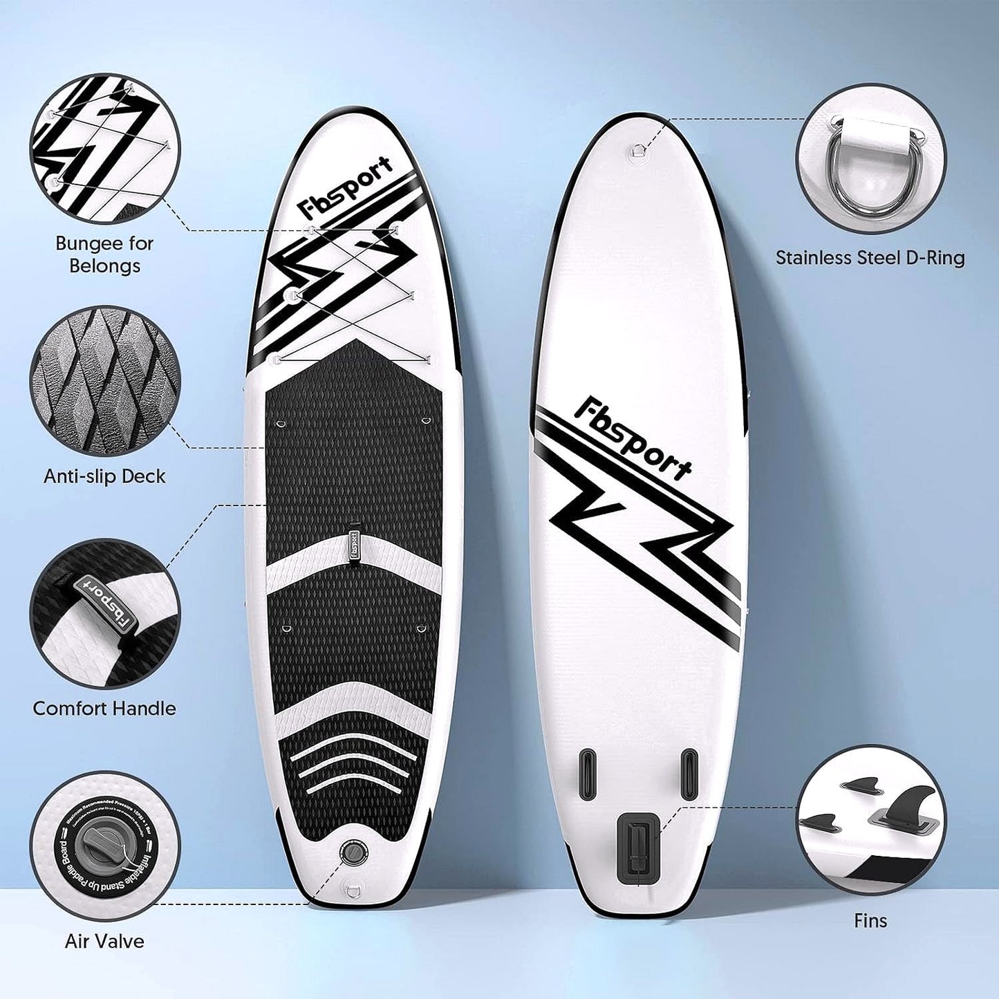 2026 Premium Stand Up Paddle Board, Yoga Board with Durable SUP Accessories & Carry Bag | Wide Stance, Surf Control, Non-Slip Deck, Leash, Paddle and Pump for Youth & Adult