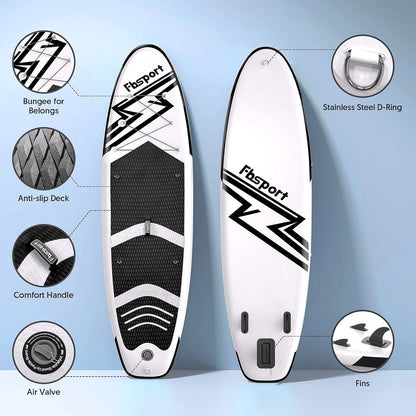 2026 Premium Stand Up Paddle Board, Yoga Board with Durable SUP Accessories & Carry Bag | Wide Stance, Surf Control, Non-Slip Deck, Leash, Paddle and Pump for Youth & Adult