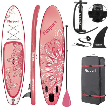 2026 Premium-Stand-Up-Paddle-Board, Yoga-Board mit strapazierfähigem SUP-Zubehör und Tragetasche | Breiter Stand, Surf-Kontrolle, rutschfestes Deck, Leine, Paddel und Pumpe für Jugendliche und Erwachsene