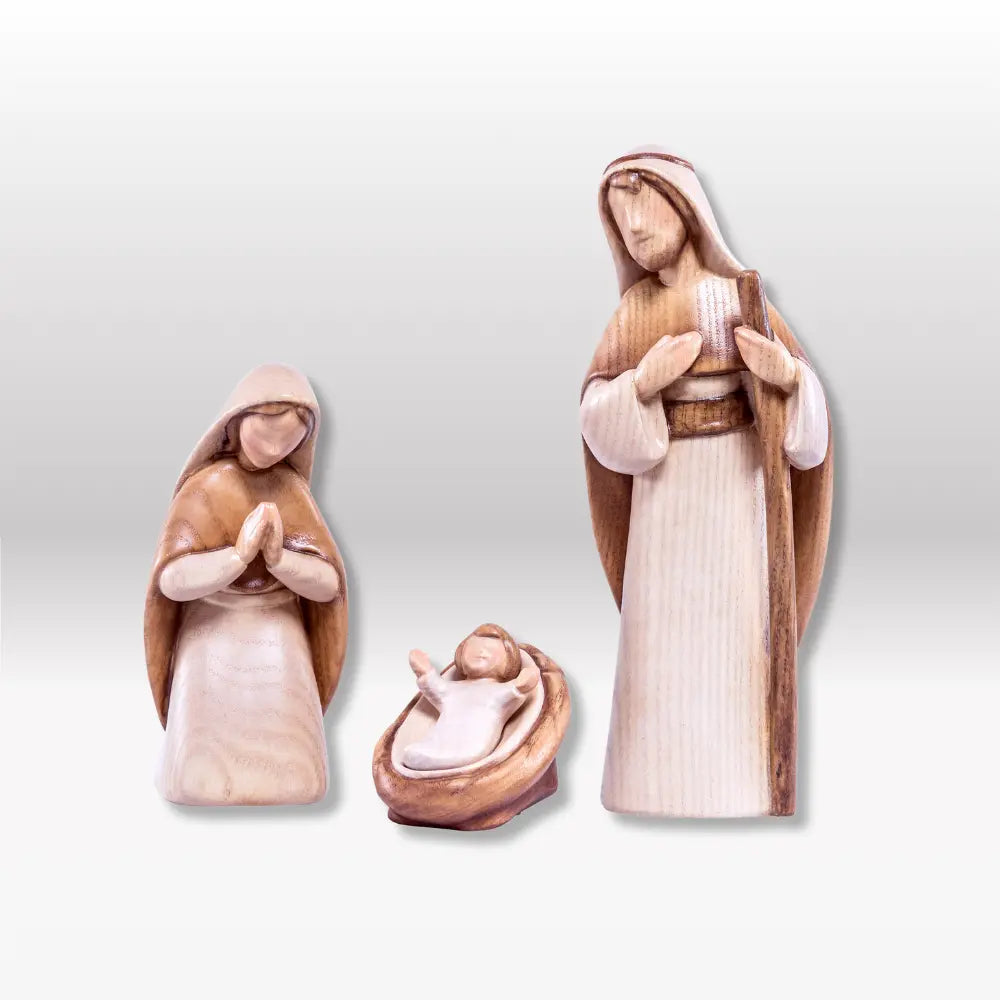 Heilige Familie (3 Figuren) von Akantus bemalt I AB-1