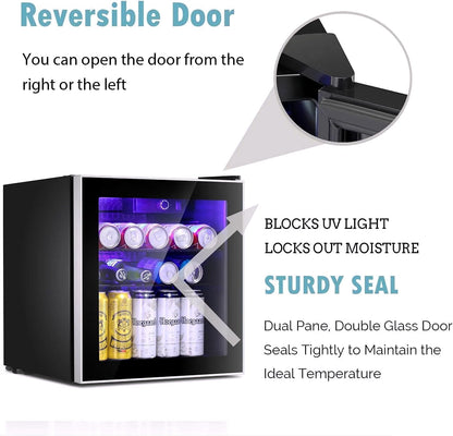 2026 Antarctic Star Mini-Getränkekühlschrank – 60-Dosen Beverage Refrigerator