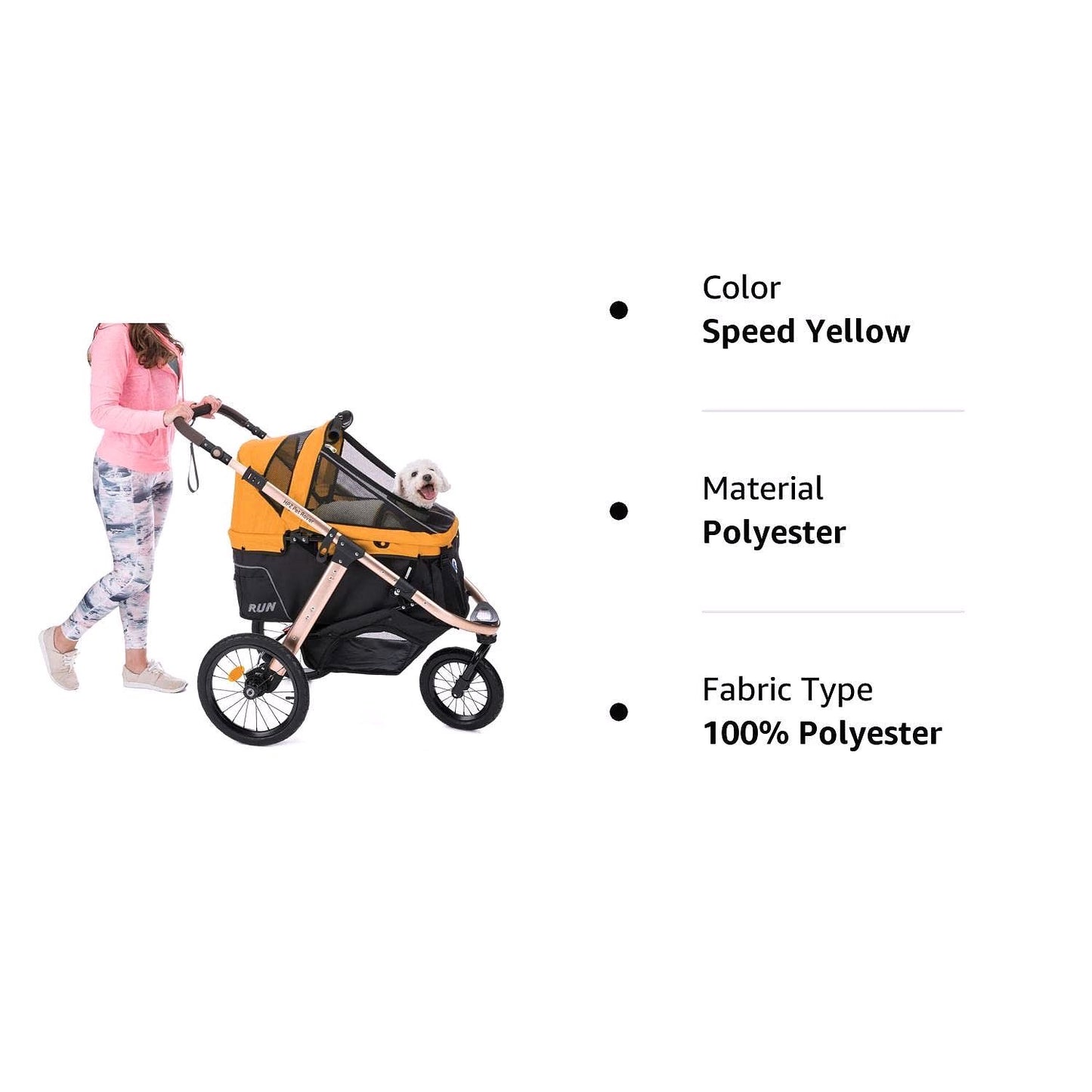 2026 Jogging-Sport-Tierbuggy mit Komfort-Gummirädern / Reißverschlusslosem Einstieg / Einhand-Schnellfaltung / Aluminiumrahmen für kleine & mittelgroße Hunde, Katzen und Haustiere (Grün Camouflage)