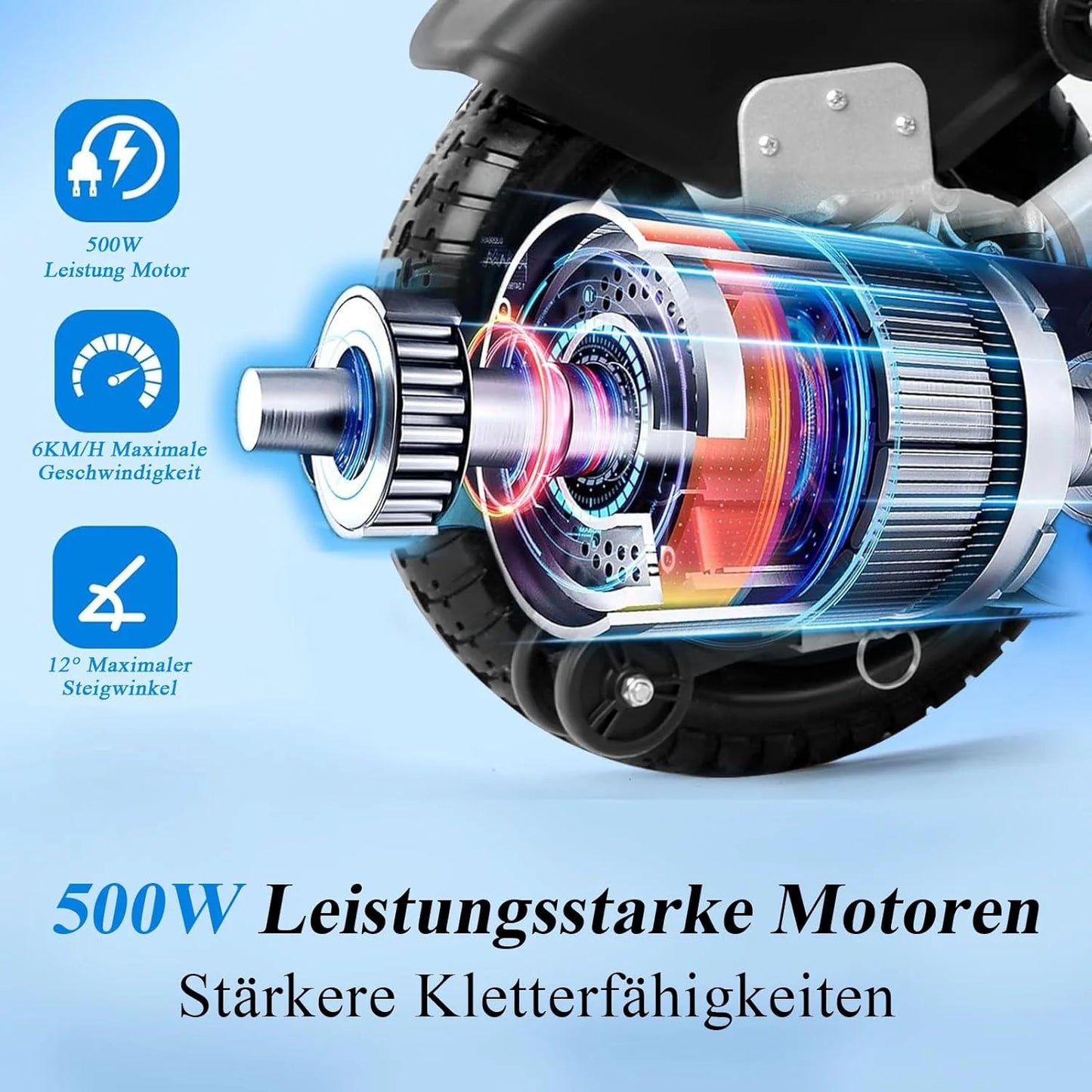 2026 WEYRAL 50cm Breite Sitz Elektrischer Rollstuhl für Erwachsene,mit Schutzhülle, Leichter Elektro Rollstuhl bis 150kg,40km Lange Elektrorollstuhl, Elektro Rollstuhl für Senioren