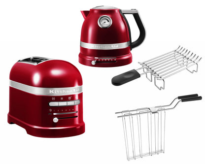 2026 KitchenAid Artisan Frühstücksset inkl. Wasserkocher 5KEK1522, 2 Scheiben Toaster 5KMT2204 und Brötchenaufsatz