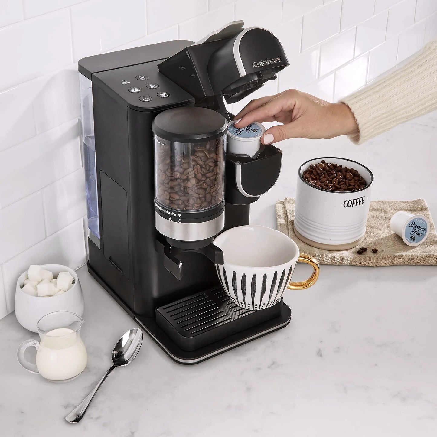 2026 Cuisinart Single-Serve Kaffeemaschine mit integriertem Kaffeebohnenmahlwerk
