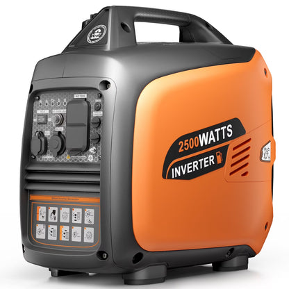 2026 Efurden 2500-Watt tragbarer Inverter-Generator, gasbetrieben, EPA-konform, parallelfähig, CO-Abschaltung, geräuscharm für Camping und Heimgebrauch