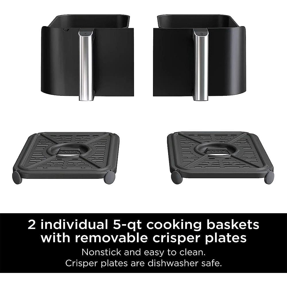 2026 Ninja DZ550 Foodi 10 Quart 6-in-1 DualZone Heißluftfritteuse