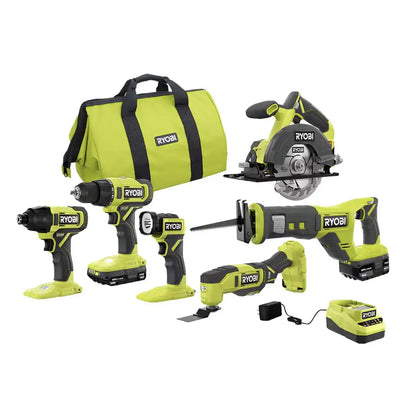 2026 RYOBI ONE+ PCL1600K2 18V Akku-Kombiset mit 6 Werkzeugen