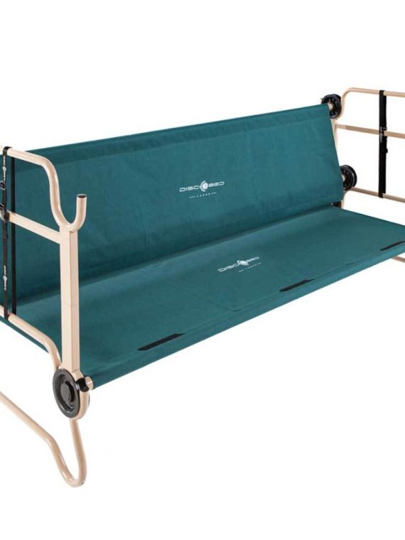 2026 Disc-O-Bed Large Cam-O-Bunk Bankfähiges Doppelbett mit Aufbewahrungsorganisatoren, Grün