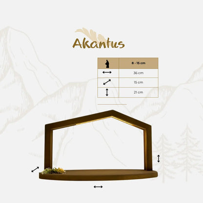 Adventskalender Nr. 3: von Akantus natur mit Stall "Akantus Design" brown