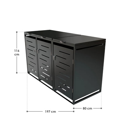 2026 Metall Mülltonnenbox Arel