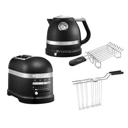 2026 KitchenAid Artisan Frühstücksset inkl. Wasserkocher 5KEK1522, 2 Scheiben Toaster 5KMT2204 und Brötchenaufsatz