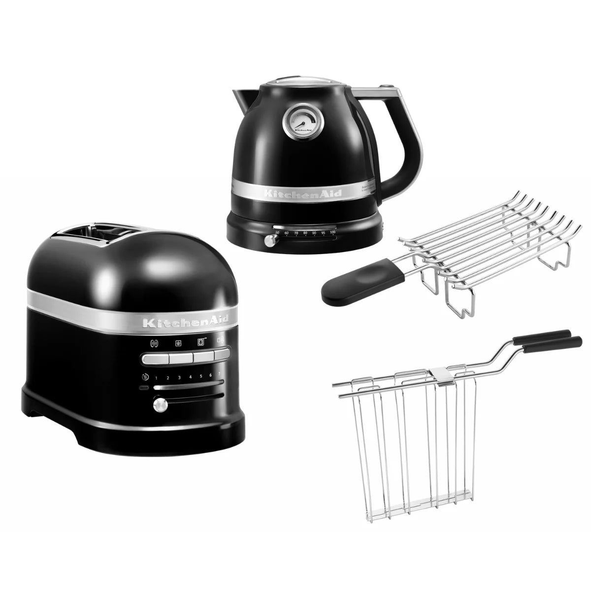 2026 KitchenAid Artisan Frühstücksset inkl. Wasserkocher 5KEK1522, 2 Scheiben Toaster 5KMT2204 und Brötchenaufsatz