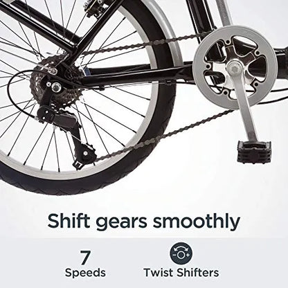 2026 Schwinn Loop Faltrad für Erwachsene für Männer und Frauen, 20-Zoll-Räder, 7-Gang-Antrieb