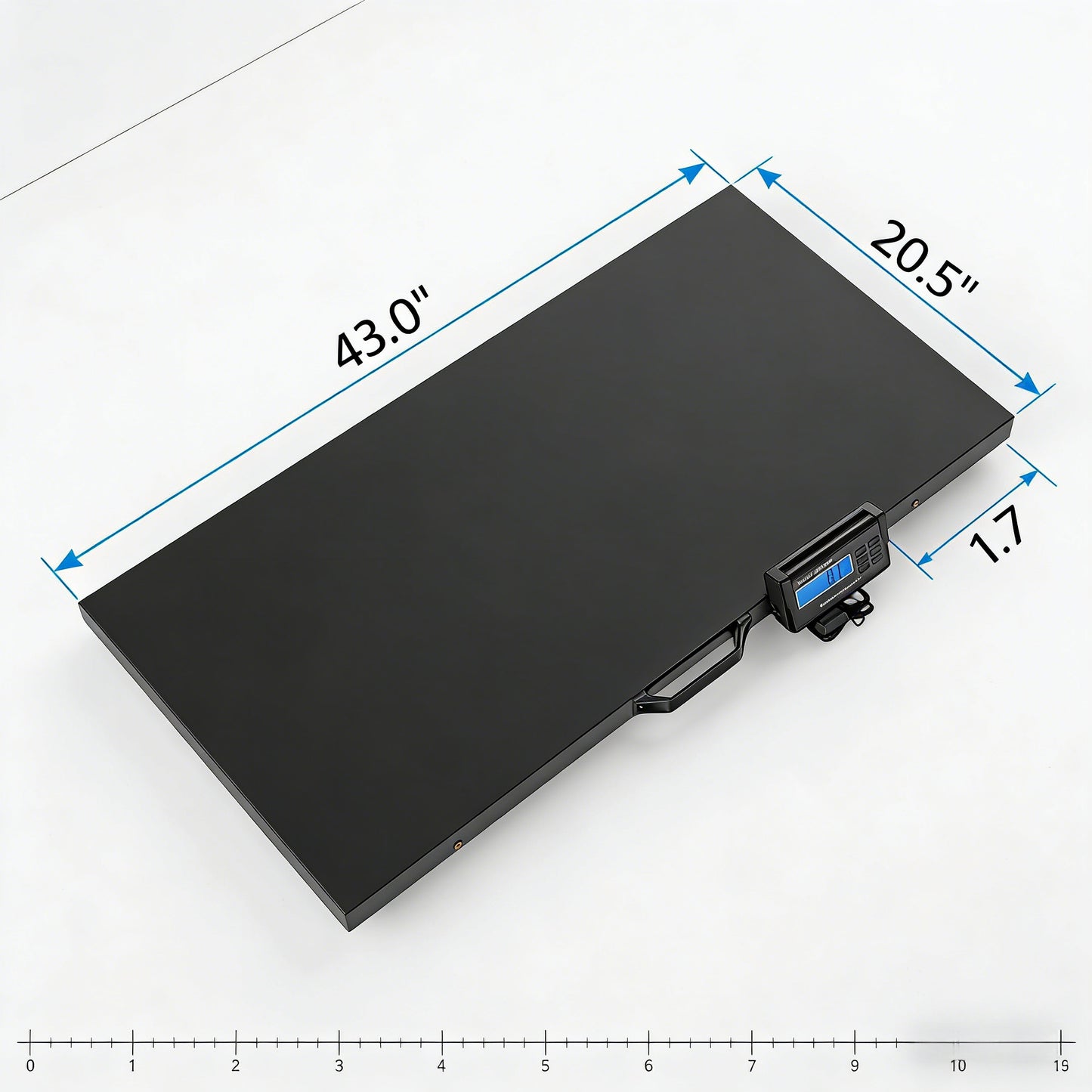 2026 1100 LBS x 0.2 LBS Livestock Scale Electronic Platform Scale for Dog Goat Sheep Black
