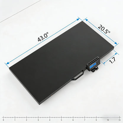 2026 1100 LBS x 0.2 LBS Livestock Scale Electronic Platform Scale for Dog Goat Sheep Black