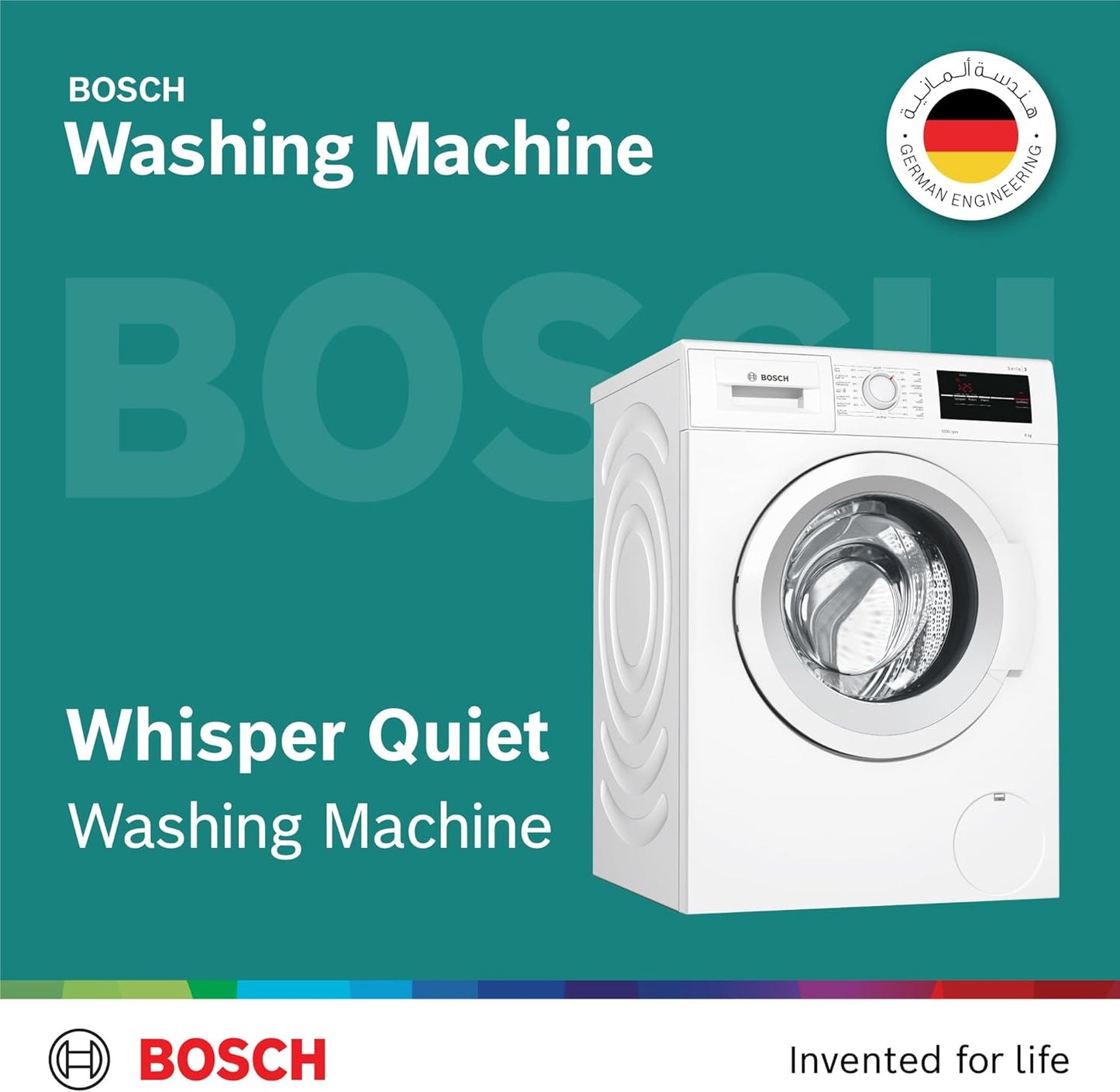 2026 Bosch Frontlader-Waschmaschine 8 kg, deutsche Ingenieurskunst, innovative Bosch Waschmaschine, WAJ20180GC"MIN