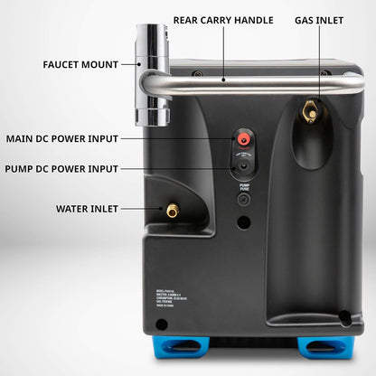 2026 Tragbarer Propan-Warmwasserbereiter und Duschpumpe mit eingebauter Batterie | Kompaktes Outdoor-Reinigungs- und Duschsystem mit LCD, Sicherheitsabschaltung und Tragetasche, sofort heißes Wasser für Camping und Wandern