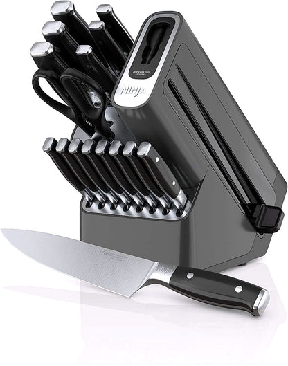 2026 Ninja K32017 Foodi NeverDull 17-teiliges Premium-Messerset mit Messerblock und integriertem Schärfer