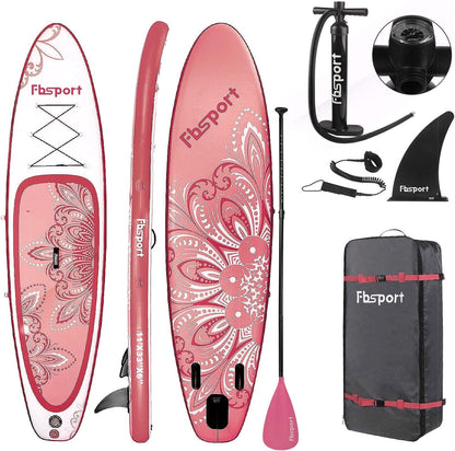 2026 Premium Stand Up Paddle Board, Yoga Board with Durable SUP Accessories & Carry Bag | Wide Stance, Surf Control, Non-Slip Deck, Leash, Paddle and Pump for Youth & Adult