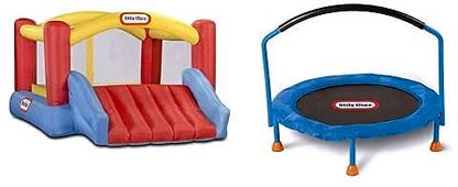 2026 Little Tikes Jump ’n Slide Hüpfburg – Aufblasbare Hüpfburg mit Rutsche inkl. Hochleistungsgebläse mit GFCI & Bodenankern