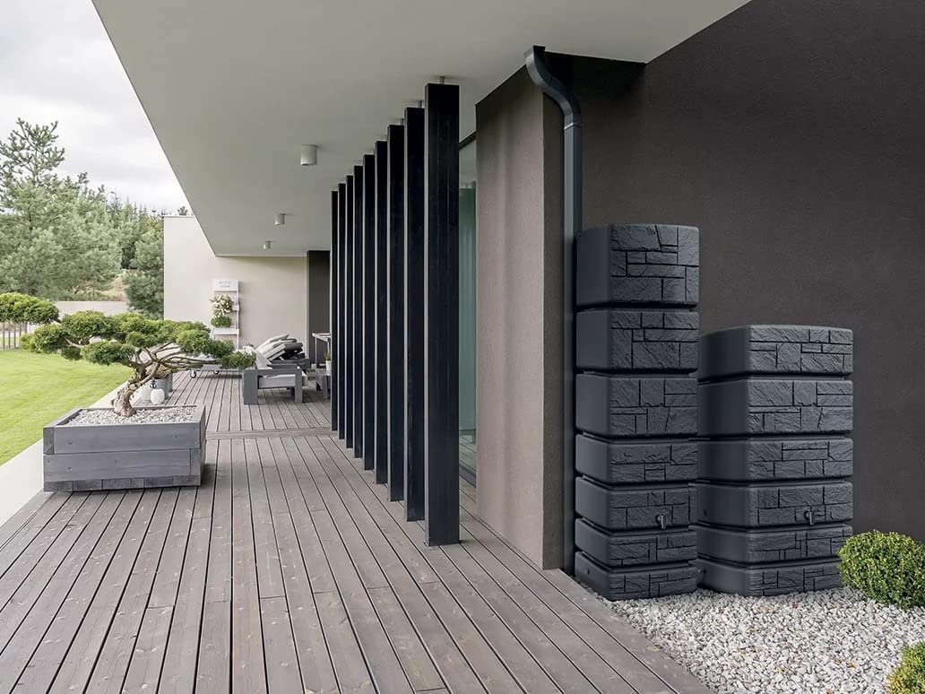 2026 2026 Regenwassertank Tower Stone, Regentonne 350-500L
