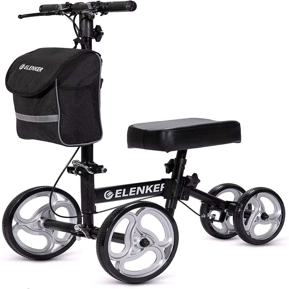 2026 Elenker Knee Walker Steerable Medical Scooter Crutch Alternative