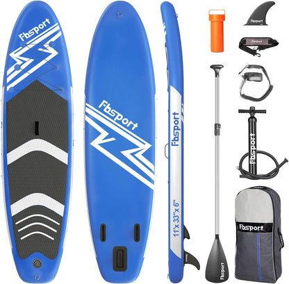 2026 Premium-Stand-Up-Paddle-Board, Yoga-Board mit strapazierfähigem SUP-Zubehör und Tragetasche | Breiter Stand, Surf-Kontrolle, rutschfestes Deck, Leine, Paddel und Pumpe für Jugendliche und Erwachsene