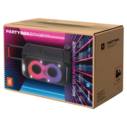 2026 2026 JBL PartyBox Stage 320 Tragbarer Bluetooth-Party-Lautsprecher – Schwarz | JBLPBSTAGE320UK