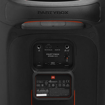 2026 2026 JBL PartyBox Stage 320 Tragbarer Bluetooth-Party-Lautsprecher – Schwarz | JBLPBSTAGE320UK