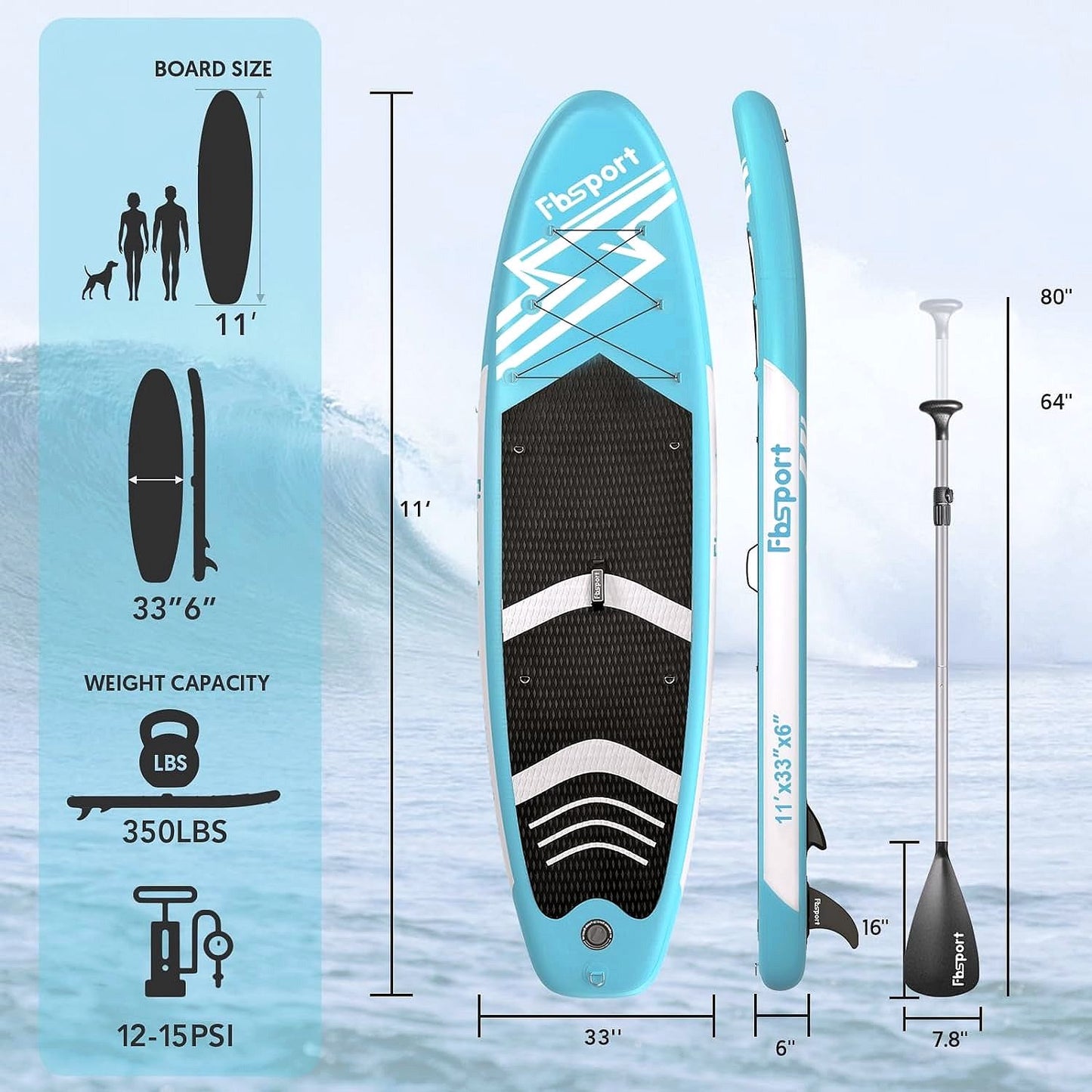 2026 Premium Stand Up Paddle Board, Yoga Board with Durable SUP Accessories & Carry Bag | Wide Stance, Surf Control, Non-Slip Deck, Leash, Paddle and Pump for Youth & Adult